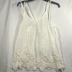 Women’s White Lace Cami Top